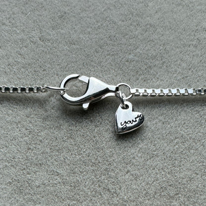 Collar Corazón de Diseño Libre Resplandeciente Baño Oro Rosa 45 cm (Ajustable A 42.5 y 40 cm)