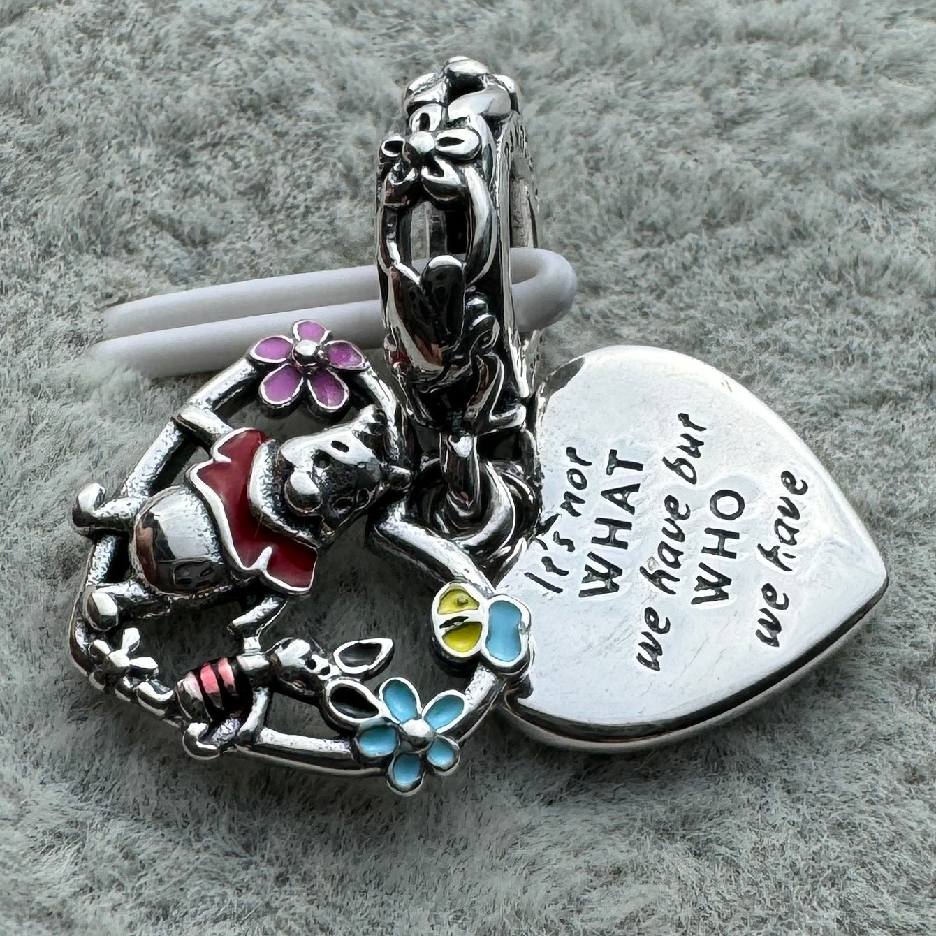 Charm Colgante Doble Winnieh Pooh y Piglet