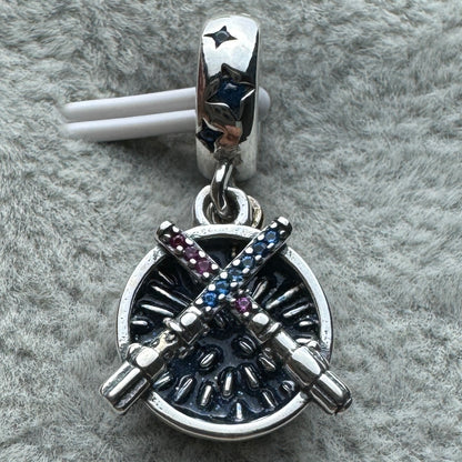 Charm Colgante Doble Sables Star Wars Disney