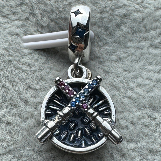 Charm Colgante Doble Sables Star Wars Disney