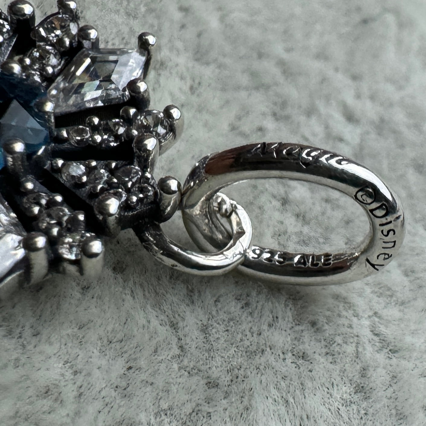 Charm Colgante Copo De Nieve Brillante Azul Frozen Disney