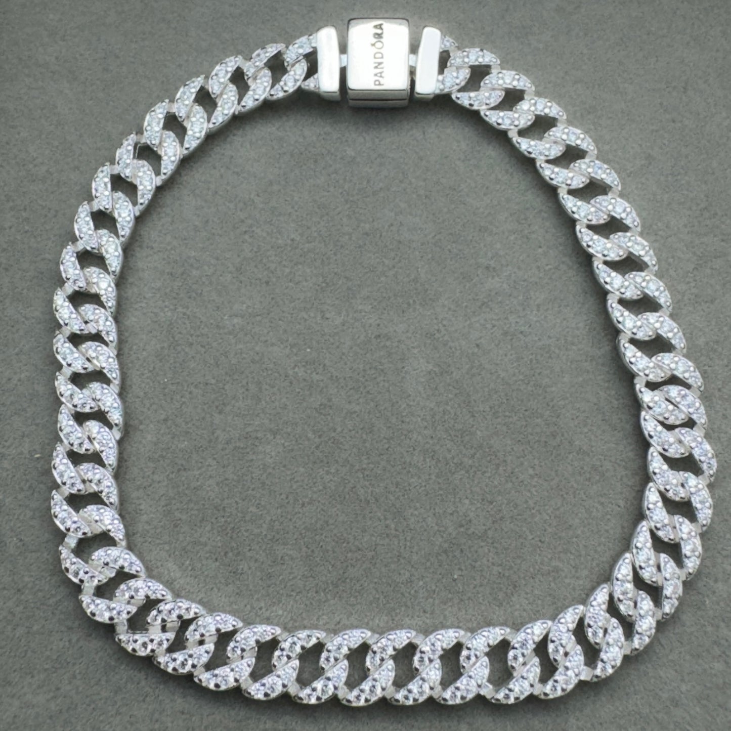Brazalete Cubano Con Pavé