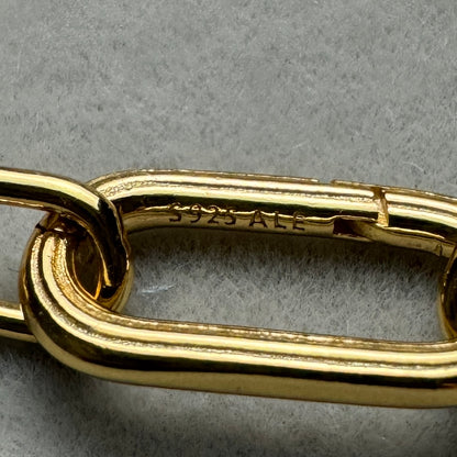 Brazalete Eslabones Y Bolitas Dorado