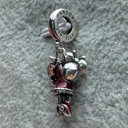 Charm Minnie Roja Brillante Disney