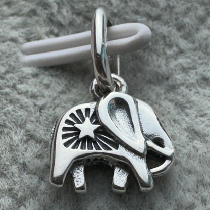 Charm Colgante Elefante Azul Turquesa