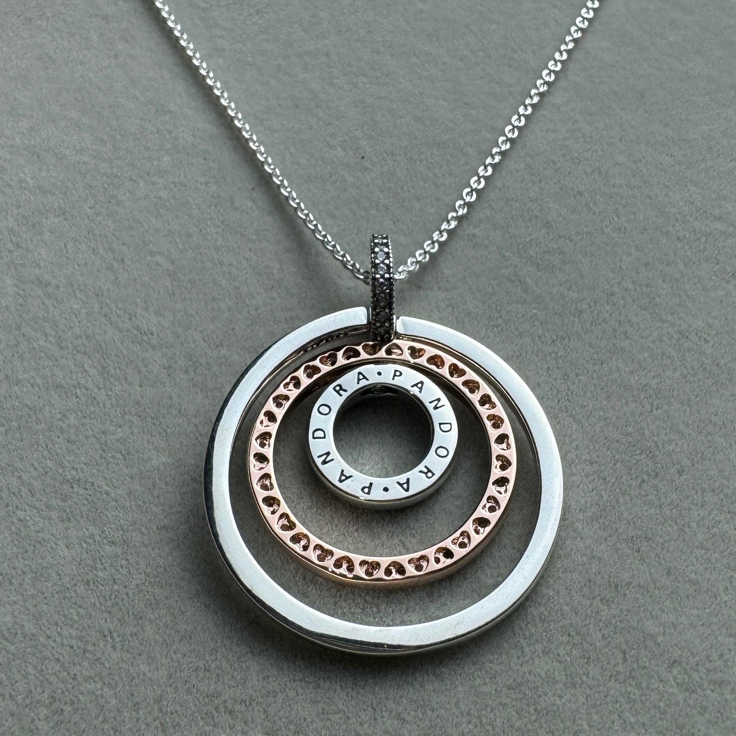 Collar Doble Disco Logotipo Y Pavé Giratorio 60 cm (Ajustable A 55 Y 50 cm)