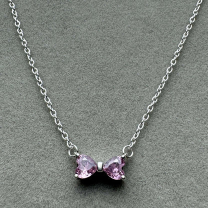 Collar Moño Rosa 45 cm (Ajustable A 42 Y 38 cm)