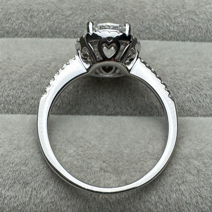 Anillo Círculo Contorno Moissanita