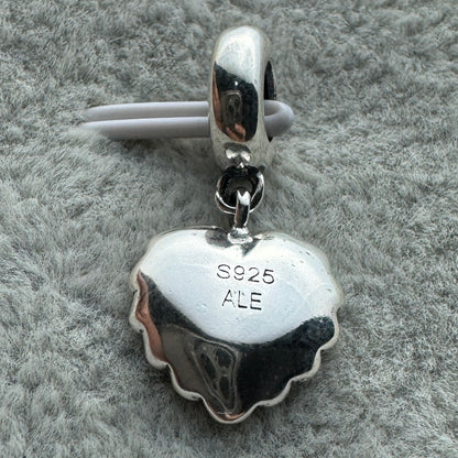 Charm Colgante Corazón Rosa