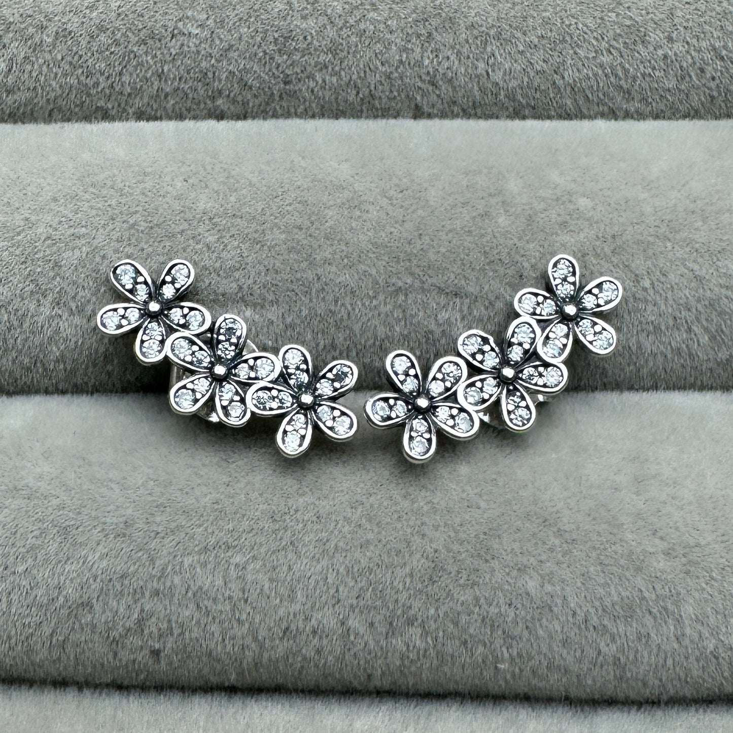 Aretes Flores Brillantes