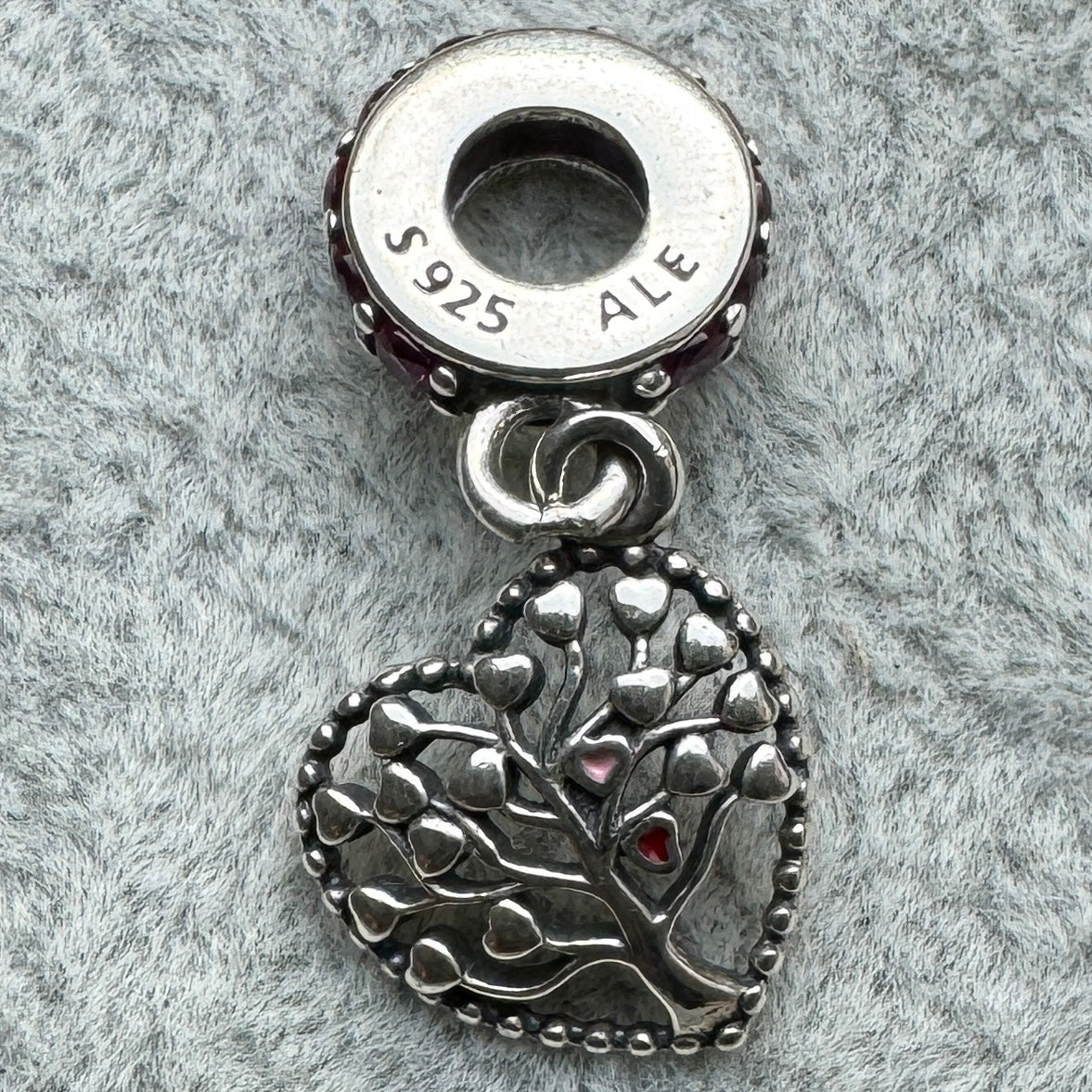 Charm Colgante Árbol De La Vida Forma Corazón