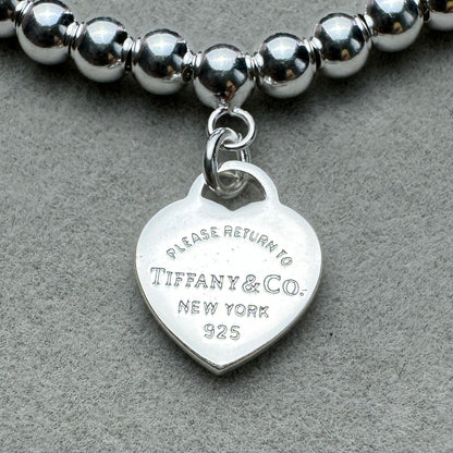 Brazalete Bolitas Corazón Azul Tiff