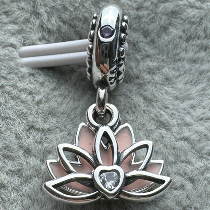Charm Colgante Doble Flor De Loto