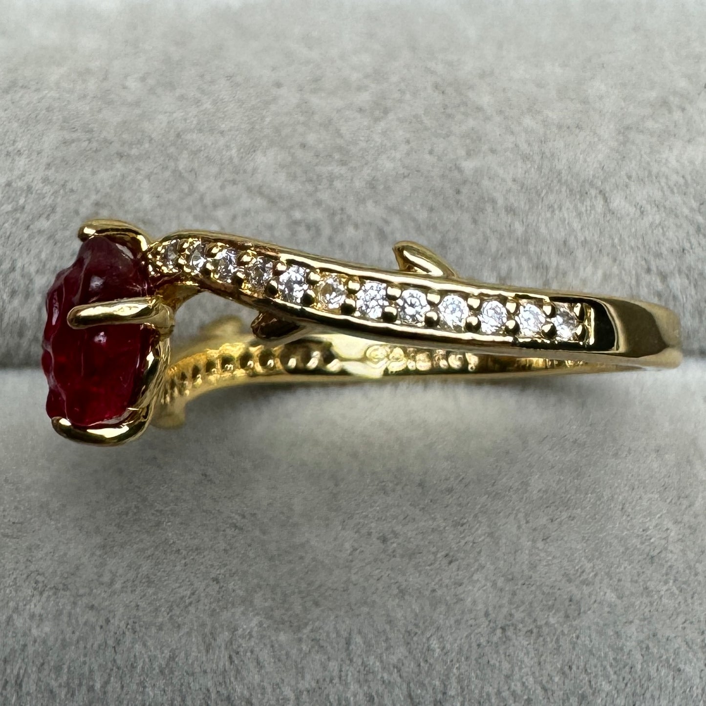 Anillo Rosa Encantada La Bella Y La Bestia Disney