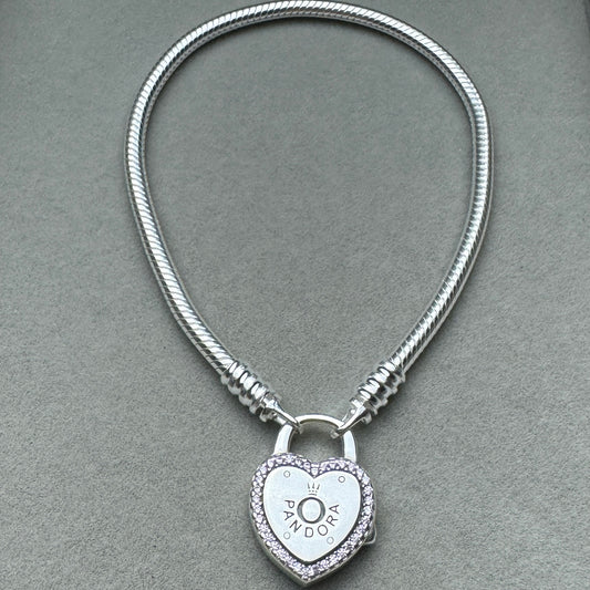 Brazalete Flexible Candado Rosa