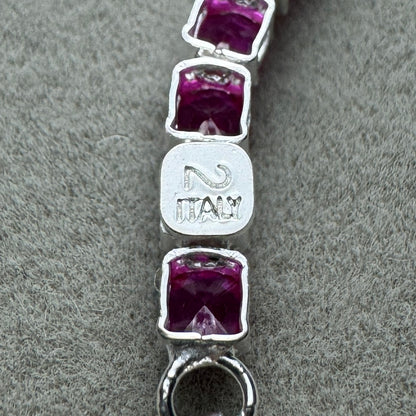 Brazalete Tenis Rosa Brillante