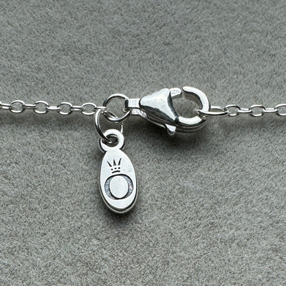 Collar Doble Círculo Brillante 50 cm (Ajustable A 47.5 y 45 cm)