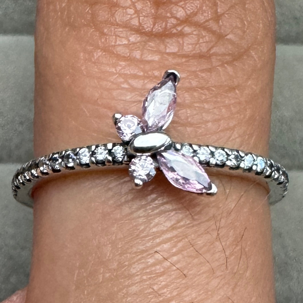 Anillo Mariposa Rosa