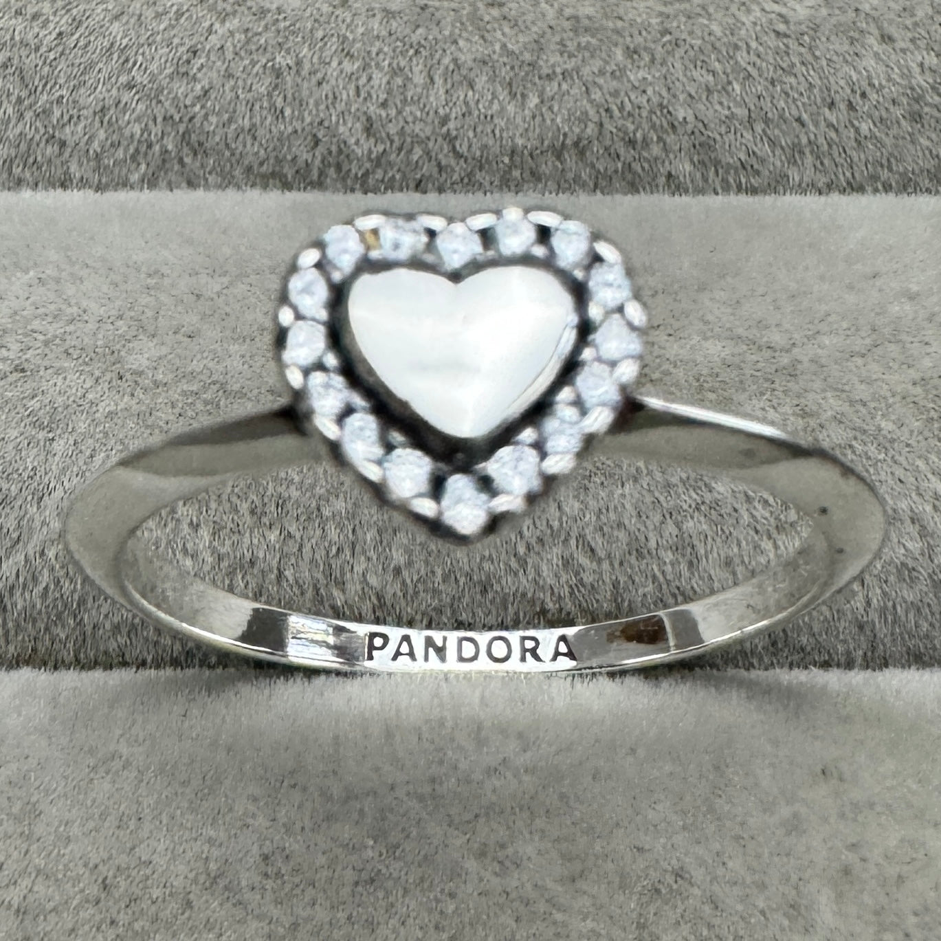 Anillo Halo Y Corazón