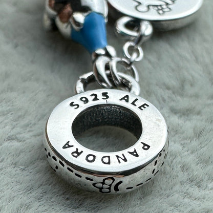 Charm Colgante Doble Winnieh Pooh Feliz Cumpleaños