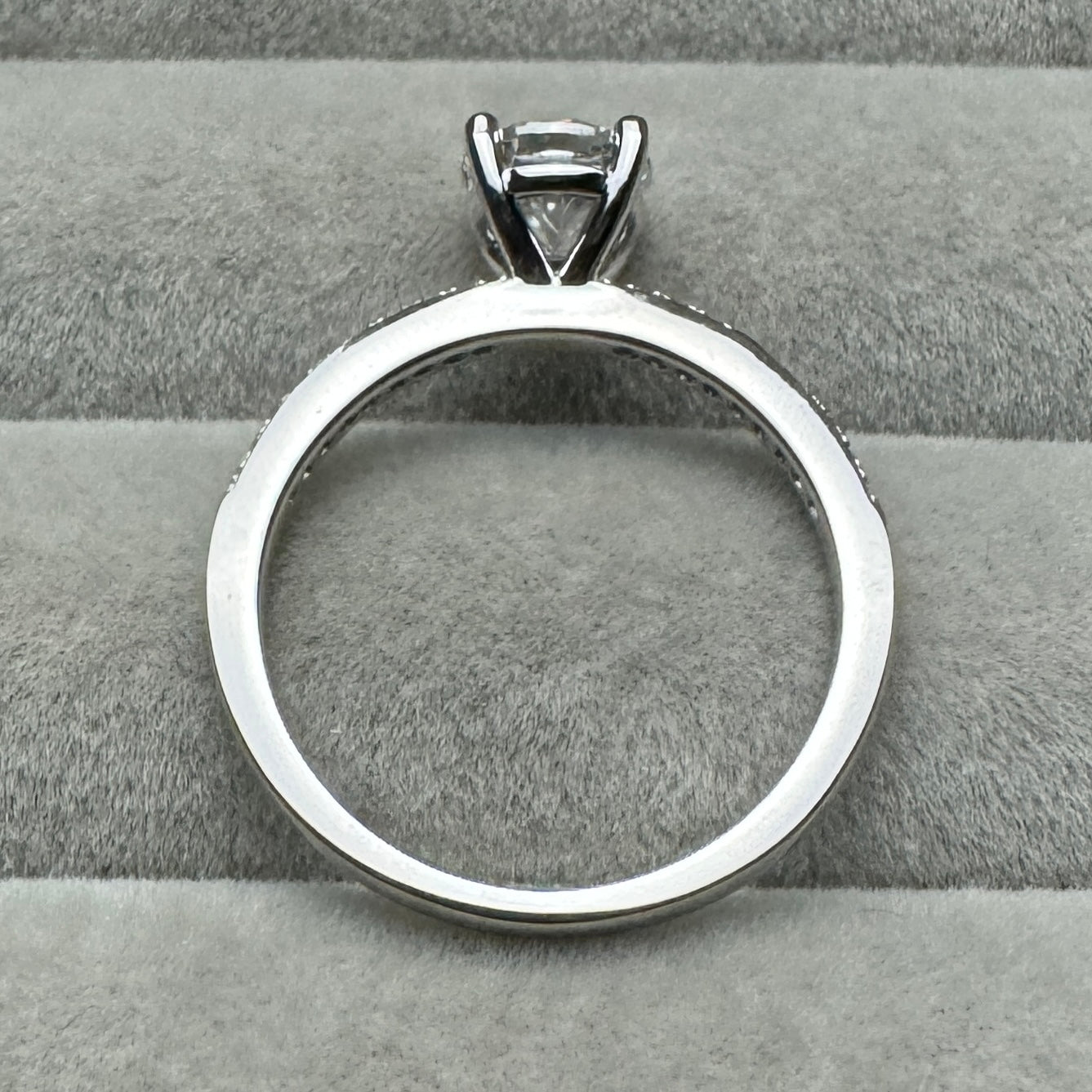 Anillo Círculo Brillante Moissanita