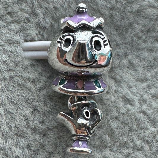 Charm Colgante Señora Potts Y Chip La Princesa Bella Y La Bestia Disney