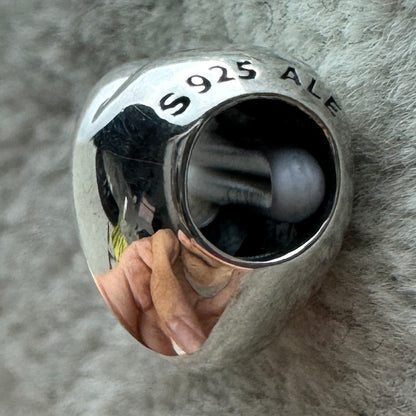 Charm Corazón Zirconia Transparente