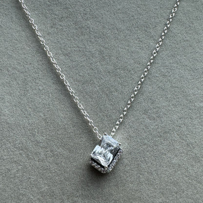 Collar Rectángulo Brillante 45 cm (Ajustable A 41 cm)