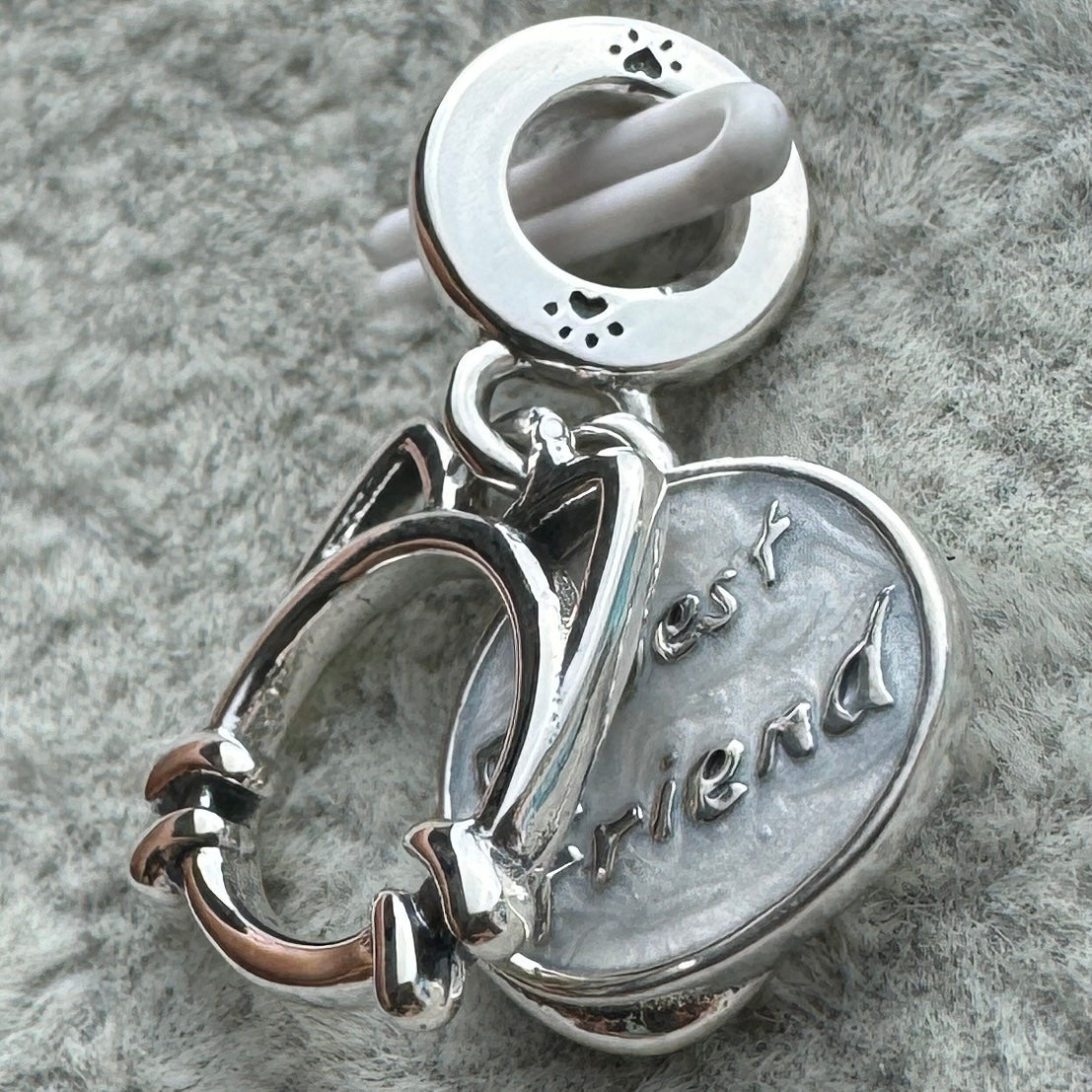 Charm Colgante Doble Insignia Gato