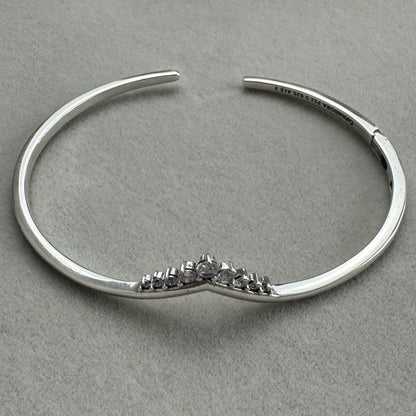 Brazalete Rígido Corona Princesa Brillante
