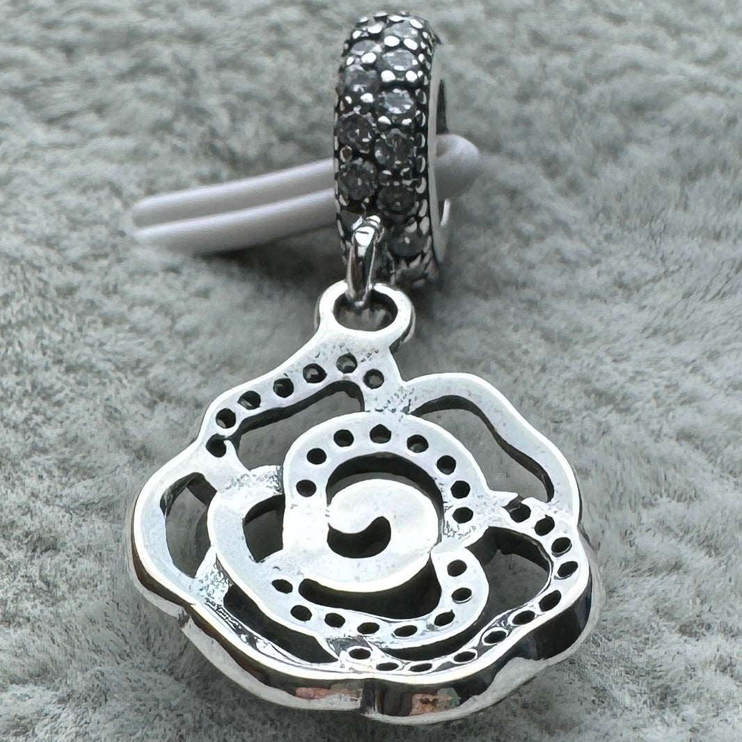 Charm Colgante Flor Brillante
