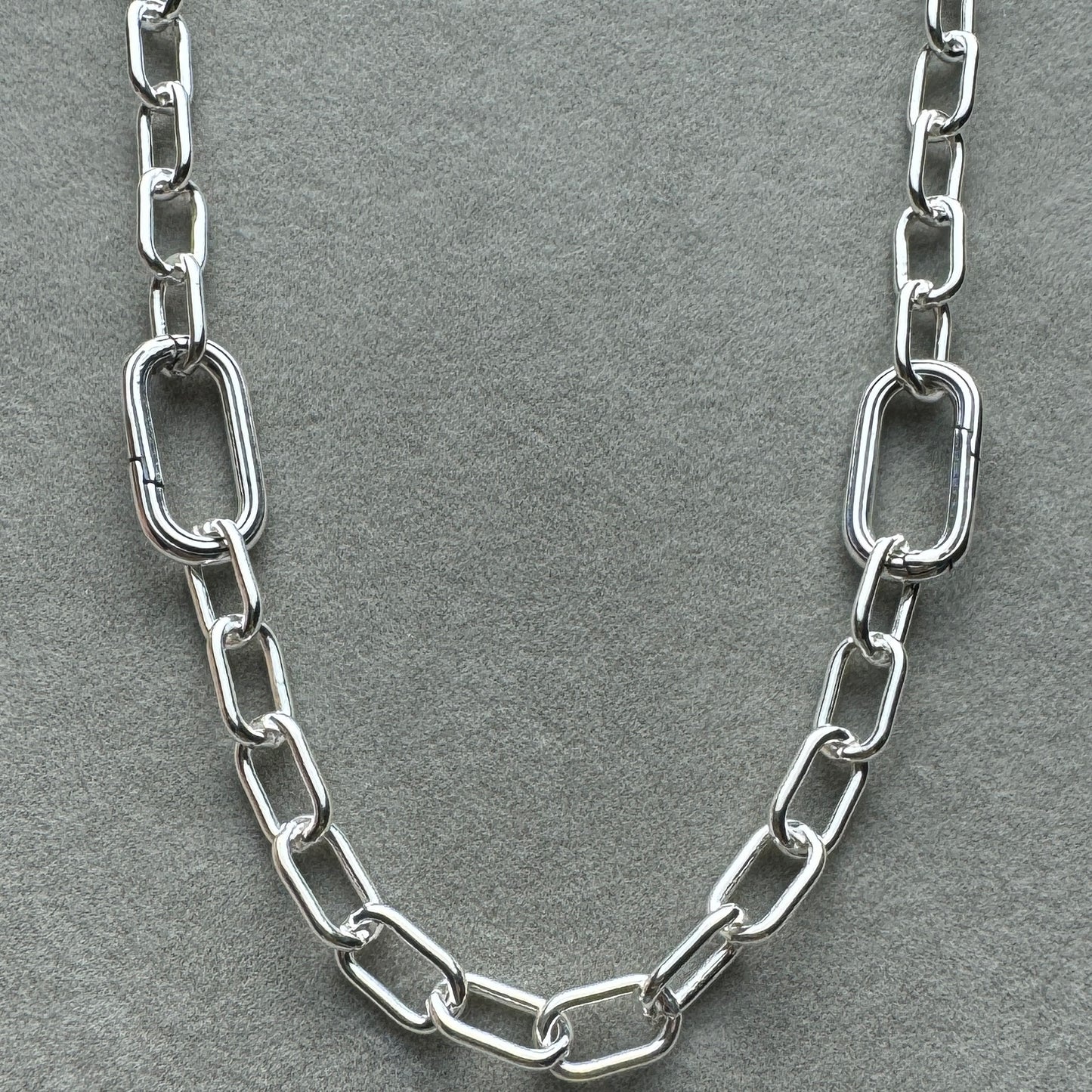 Collar De Eslabones 50 cm (Se Pueden Abrir 2 Eslabones, Ajustable Al Largo Deseado)