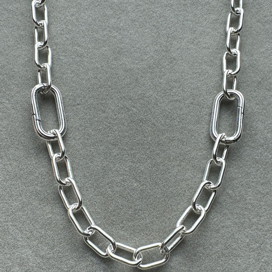 Collar De Eslabones 50 cm (Se Pueden Abrir 2 Eslabones, Ajustable Al Largo Deseado)