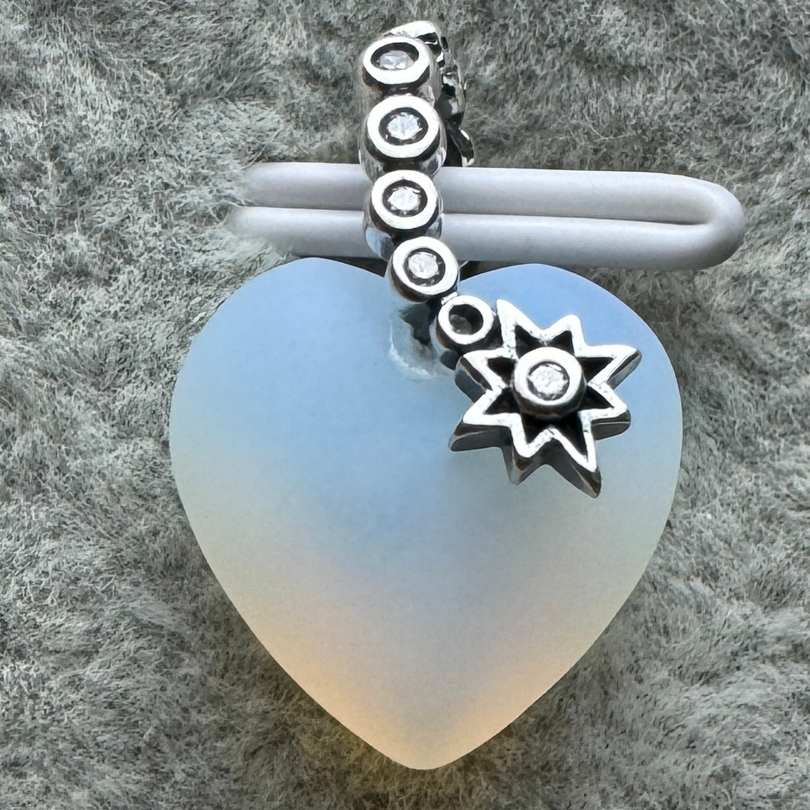 Charm Colgante Corazón Tornasol
