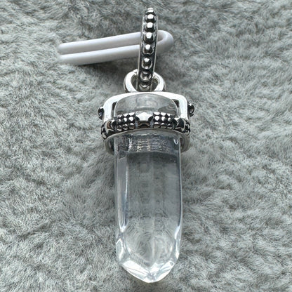 Charm Colgante Cuarzo Blanco