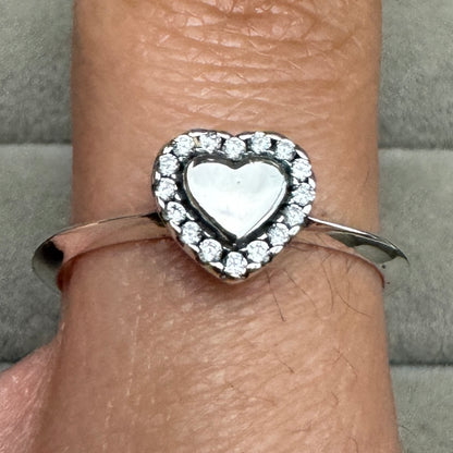 Anillo Halo Y Corazón