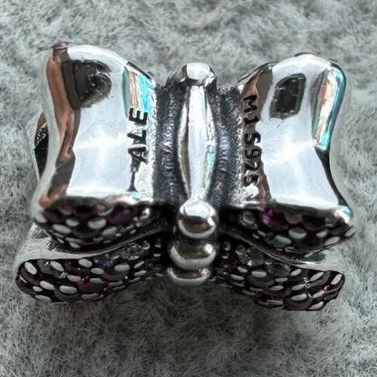 Charm Mariposa Brillante Rosa