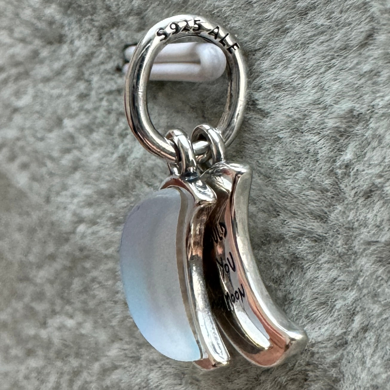 Charm Colgante Doble Luna Creciente