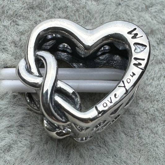Charm Corazón Infinito Love You Mom
