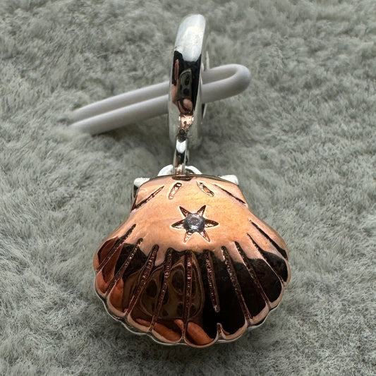 Charm Colgante Concha Que Se Abre