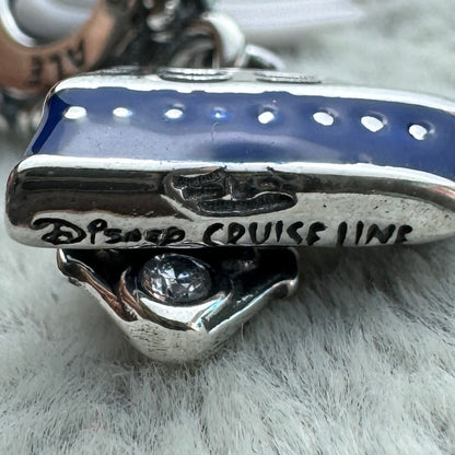 Charm Colgante Doble Crucero Y Ancla Mickey Disney