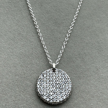 Collar Insignia Redonda En Pavé 45 cm (Ajustable A 44 Y 41 cm)