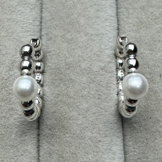 Aretes Bolitas Y Perla