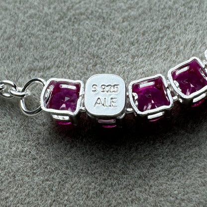 Brazalete Tenis Rosa Brillante