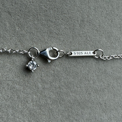 Collar Círculo Y Cuadrado Brillante 45 cm (Ajustable A 44 y 41.5 cm)