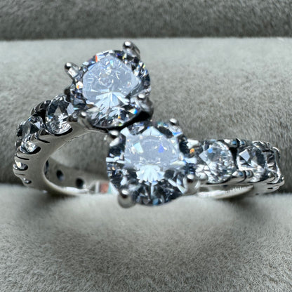 Anillo Alianza Brillante Pandora Vista Desde Arriba