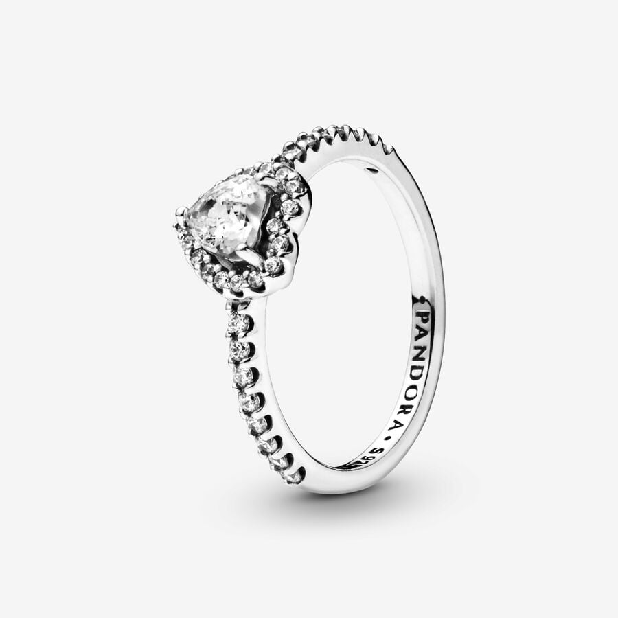 Anillo Corazón Nivelado Brillante Pandora