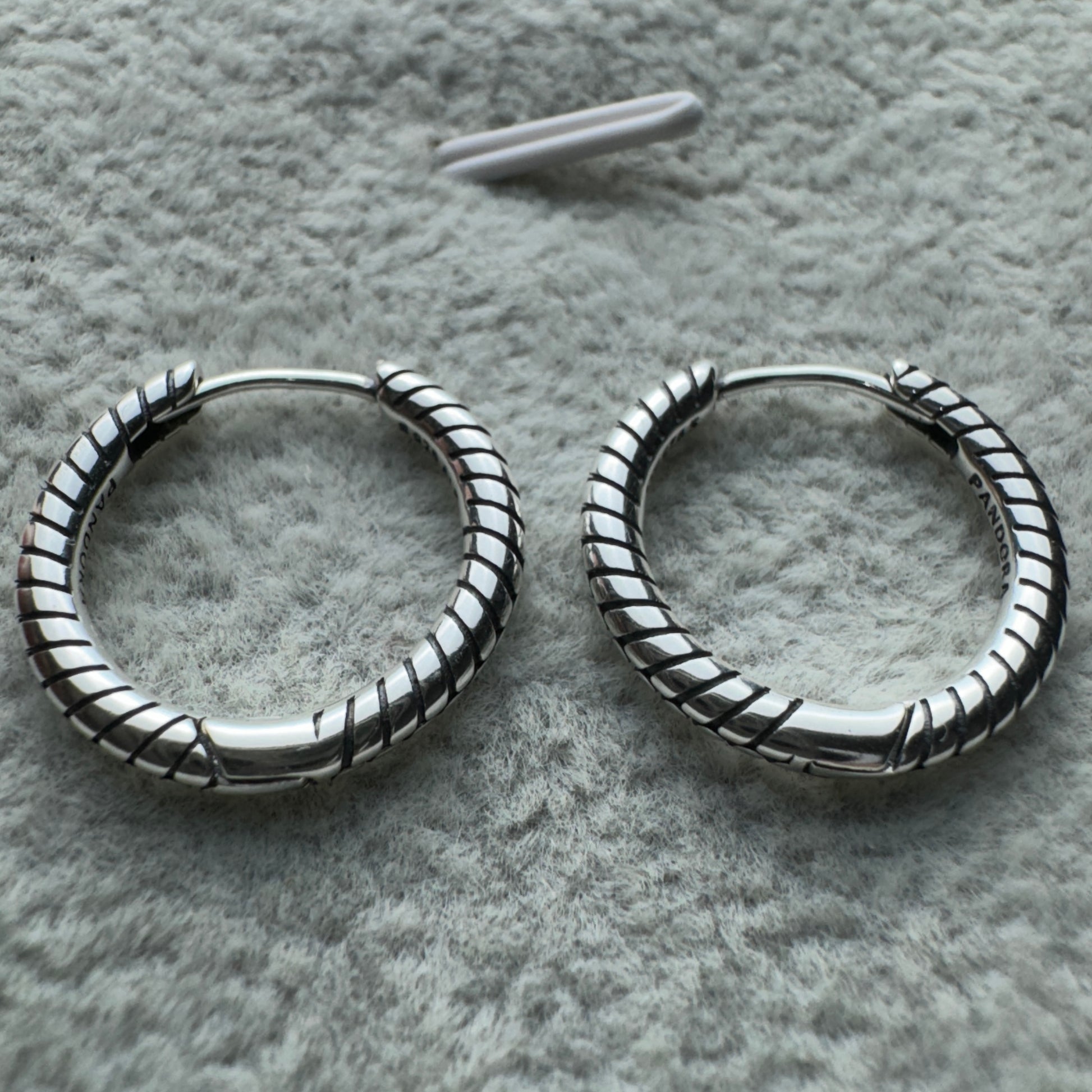 Aretes Para Charms Pequeños Pandora Vista Desde Atrás
