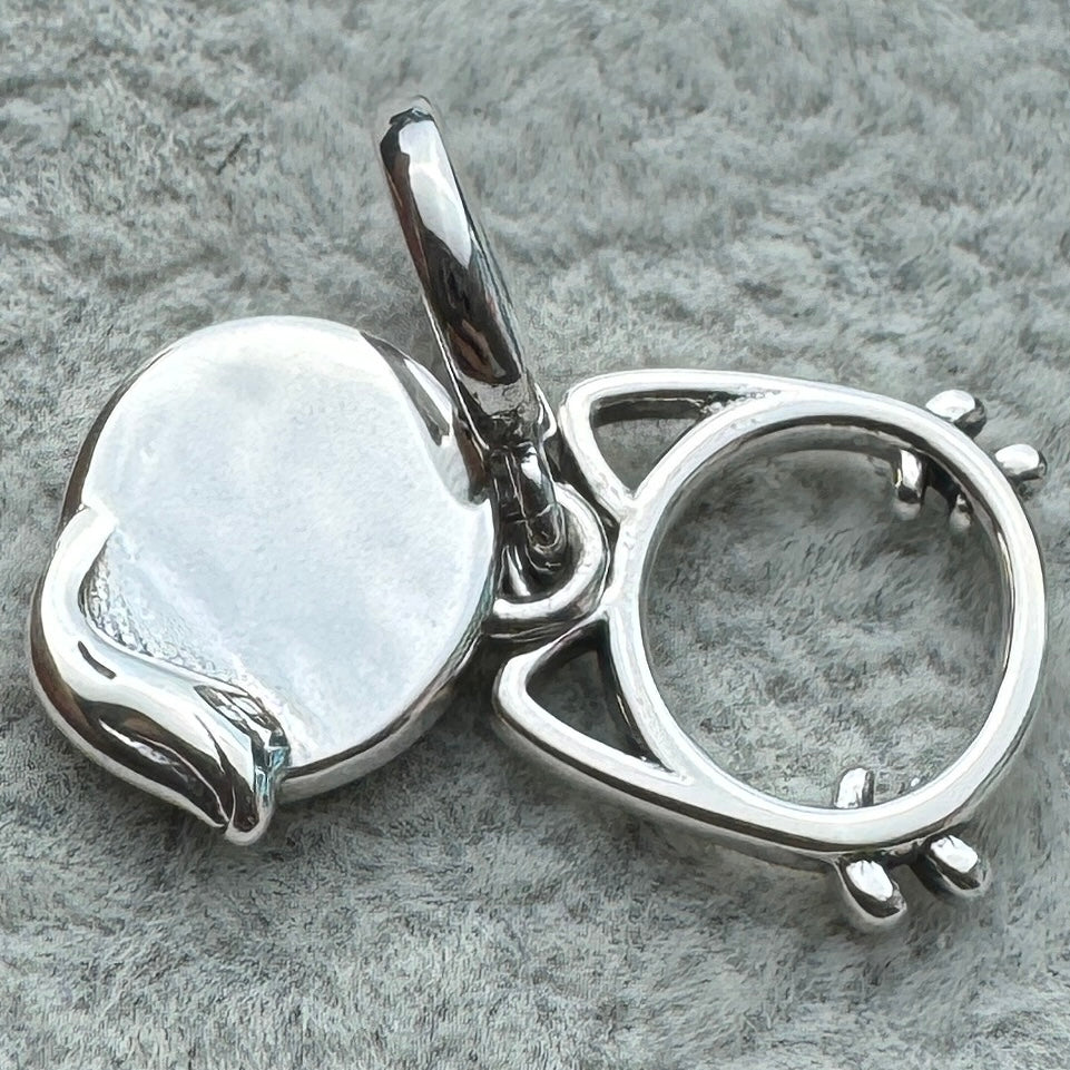 Charm Colgante Doble Insignia Gato