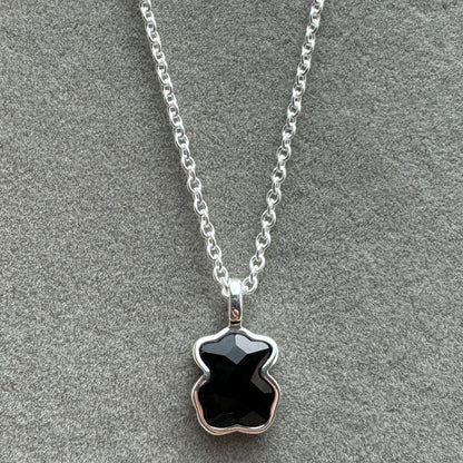 Collar Tous Oso Negro Ónix 45 cm (Ajustable A 40 cm)